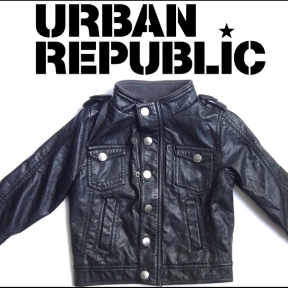 Urban Republic Other - Urban Republic KID Black Faux Leather, Size: 3T
